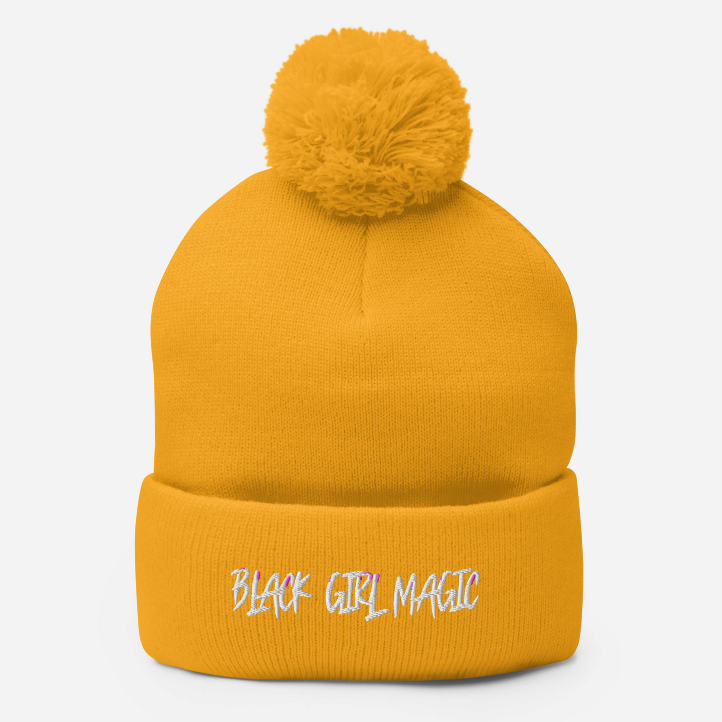 Black Girl Magic Pom-Pom Beanie