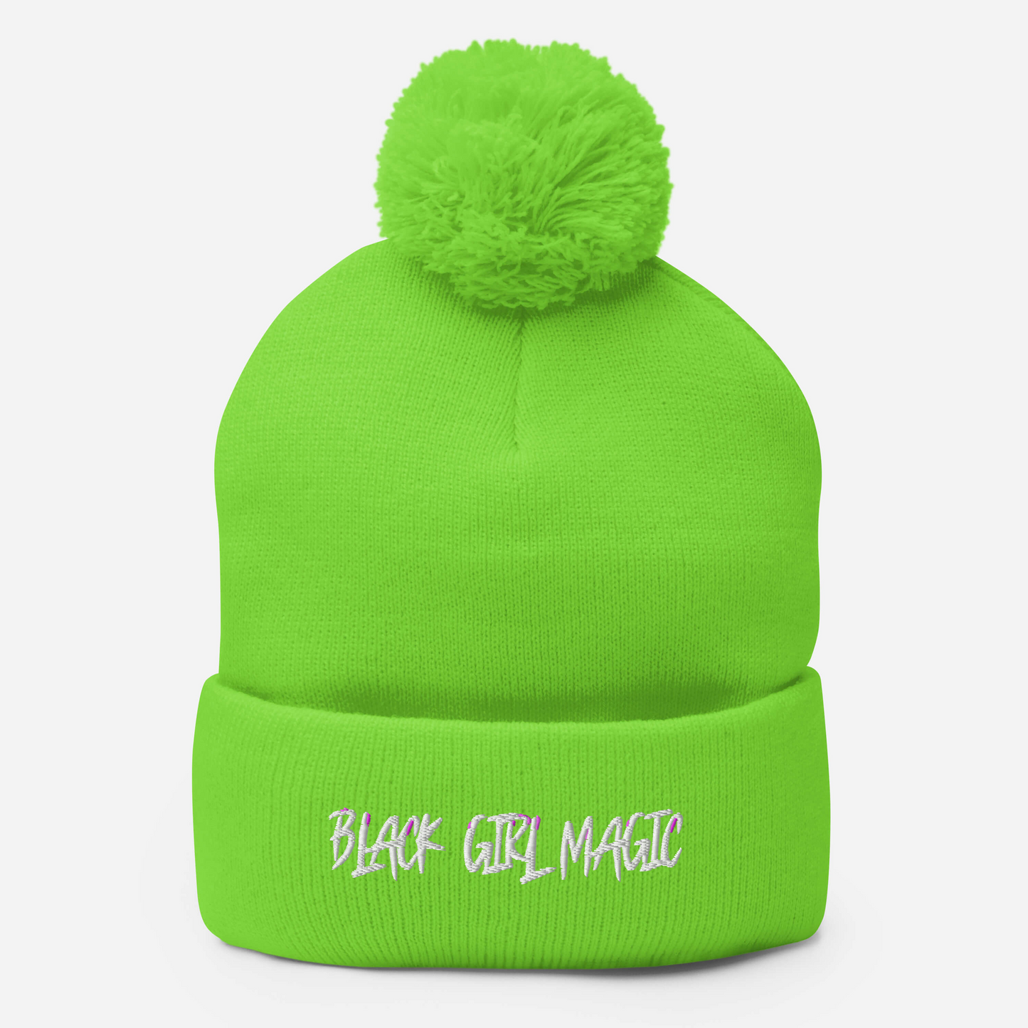 Black Girl Magic Pom-Pom Beanie