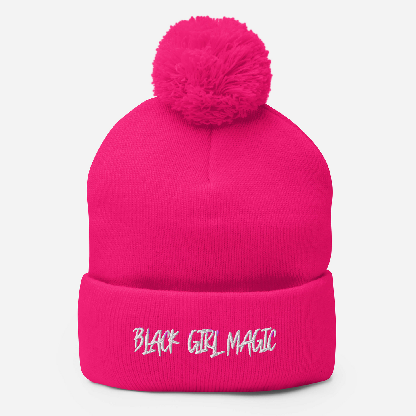 Black Girl Magic Pom-Pom Beanie